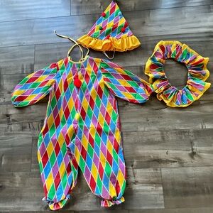 Colorful Harlequin Kids Costume